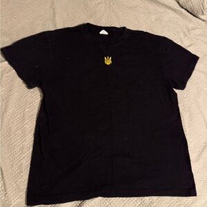 Black Ukraine stitch shirt men’s large - Casual Men's Tee